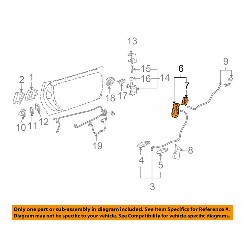 GENERAL MOTORS 88956758 LOCK ASMFRT S D
