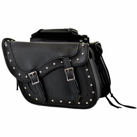 SD4065 Studs and Braids Saddlebags