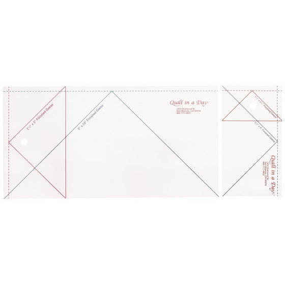 Quilt in a Day Jumbo Flying Geese Quilting Ruler 2 ruler set