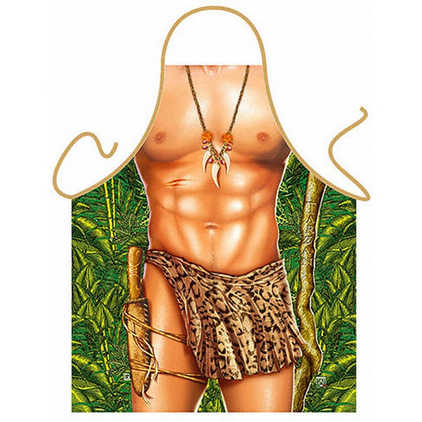 Tarzan Leopard Sexy Kitchen Cooking Apron