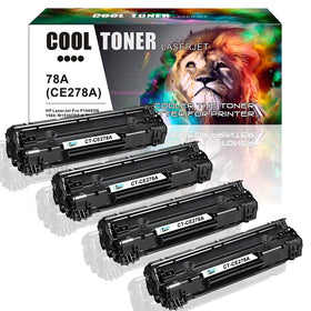 Cool Toner Compatible Toner Cartridge Replacement for HP 78A (Black, 4 Pack)