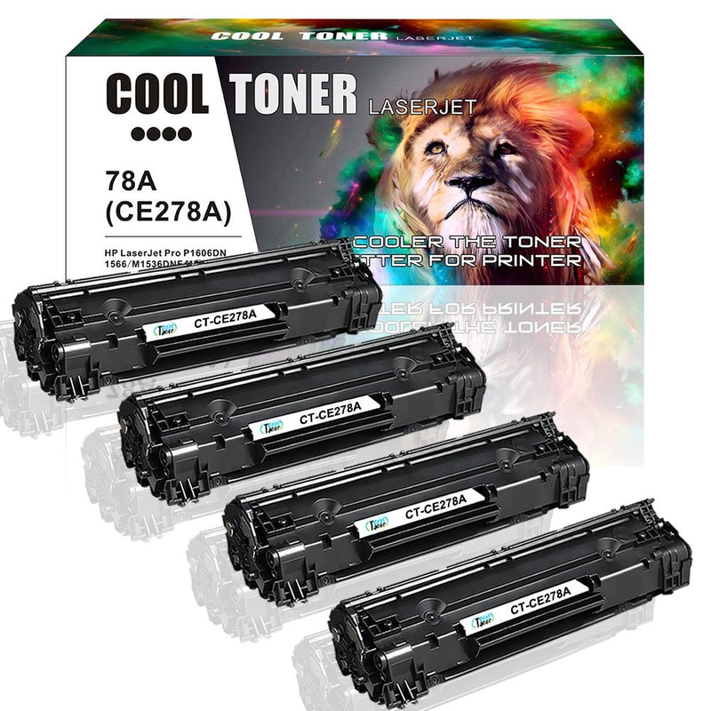 Cool Toner Compatible Toner Cartridge Replacement for HP 78A (Black, 4 Pack)