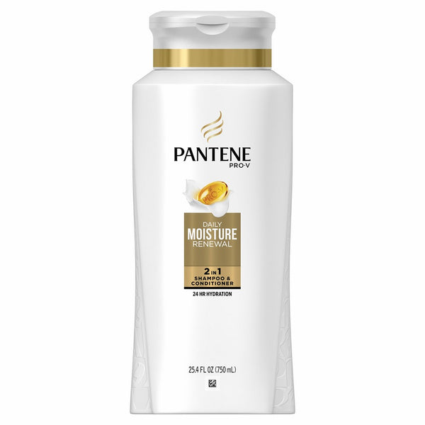 Pantene Pro-V Daily Moisture Renewal 2in1 Shampoo and Conditioner 25.4 fl oz - Moisturizing 2 in 1 Shampoo and Conditioner