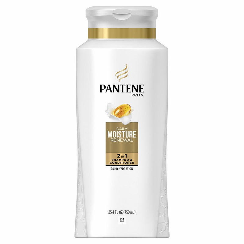 Pantene Pro-V Daily Moisture Renewal 2in1 Shampoo and Conditioner 25.4 fl oz - Moisturizing 2 in 1 Shampoo and Conditioner