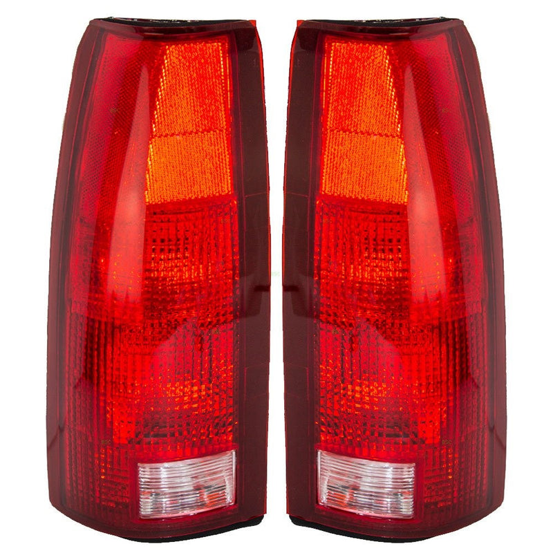 Driver and Passenger Taillights Tail Lamp Units Replacement for Chevrolet Cadillac GMC Pickup Truck SUV 16506355 16506356