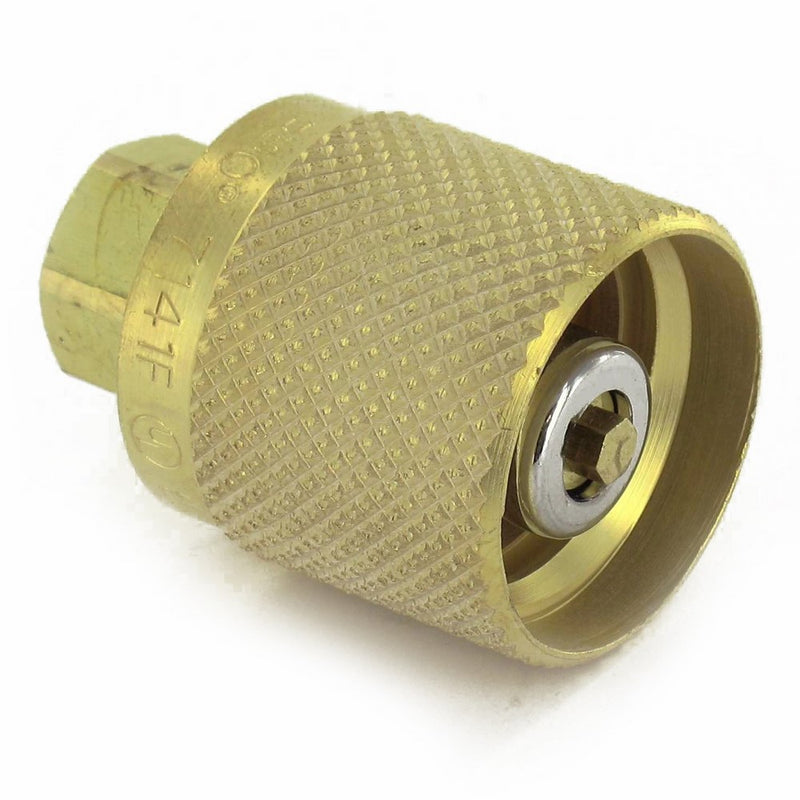 Rego 7141F Quick Disconnect Service Check Valve Connector, 1-1/4 ACME Female Inlet x 1/4 NPT Female Outlet