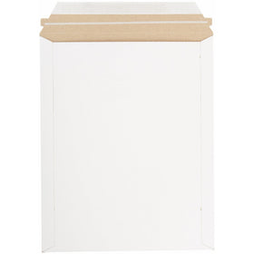 Pratt MJ-4 Self-Seal Stay Flat Mailer, White, 9.75" x 12 1/4" (Pack of 100)