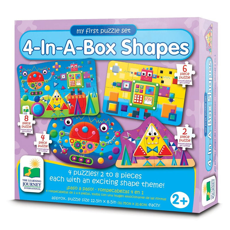 The Learning Journey My First Puzzle Sets 4-In-A-Box Puzzles, Shapes