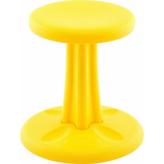 Kore Patented WOBBLE Chair | Now with Antimicrobial Protection | Stem Flexible Seating | Made in the USA - Active Sitting for Kids - Yellow - Kids (14in)