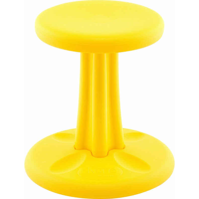 Kore Patented WOBBLE Chair | Now with Antimicrobial Protection | Stem Flexible Seating | Made in the USA - Active Sitting for Kids - Yellow - Kids (14in)