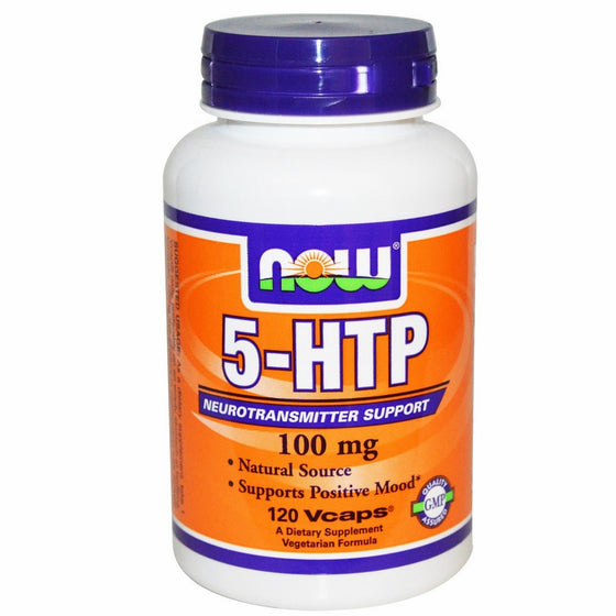 Now Foods, 5-HTP 100 mg Vegetarian, 240 Capsules (120 x 2 Pk)