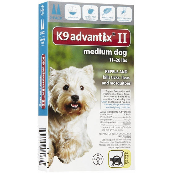 K9 Advantix Ii Medium Dog 2-Pack