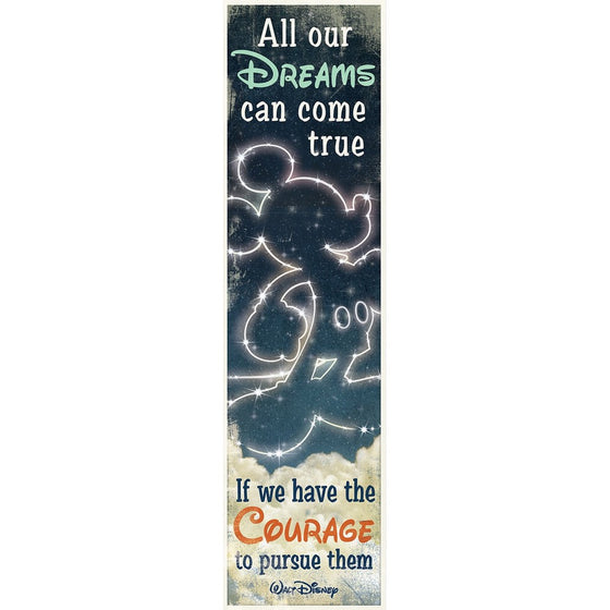 Eureka Walt Disney Vertical Classroom Banner, All Our Dreams, Measures 45 x 12