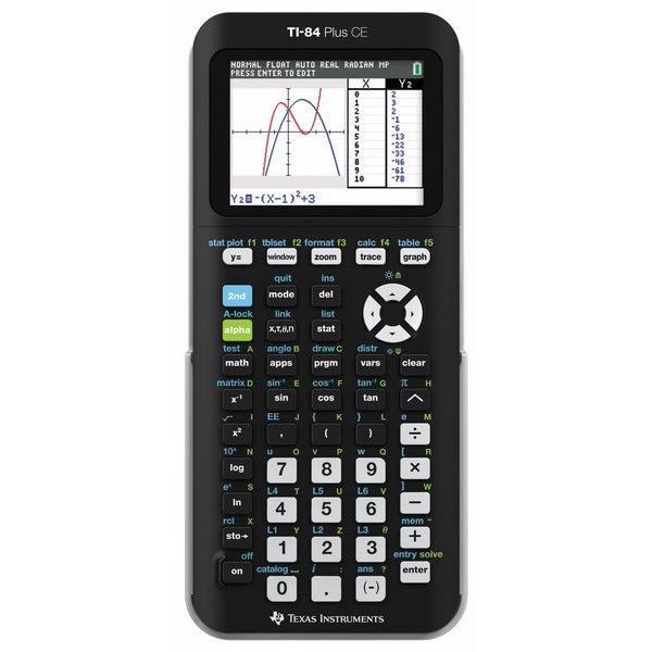 Texas Instruments TI-84 PLUS CE Graphing Calculator, Black (Frustration-Free Packaging)