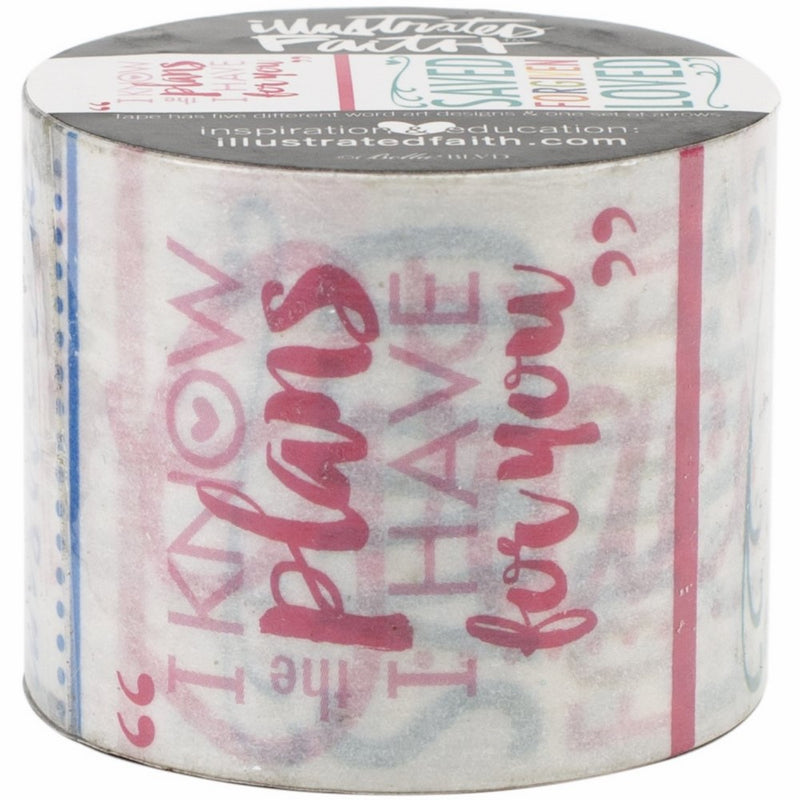 Bella Blvd Word Art Genesis Washi Tape, 1.5" by 30'
