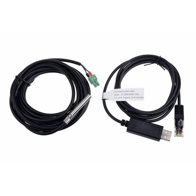 SolarEpic Battery Temperature Sensor and Monitoring adapter RS485 to USB fit for Tracer MPPT