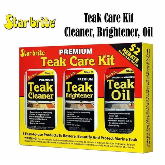 Star Brite Teak Care Kit, 16 Ounce