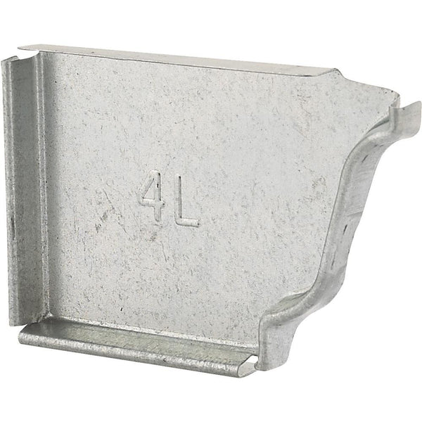 Construction Metals OG4ECLHG 4" Galvanized Left End Cap