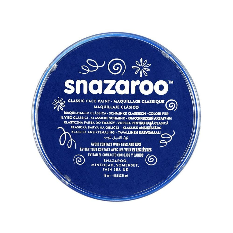 Snazaroo 1118333 Classic Face Paint, 18ml, Dark Blue