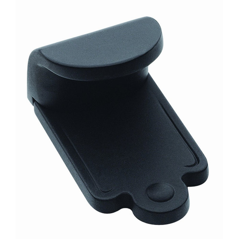 Amerock BP1593-FB Inspirations Finger Pull Plain Flat Black, 1-7/8-Inch Length