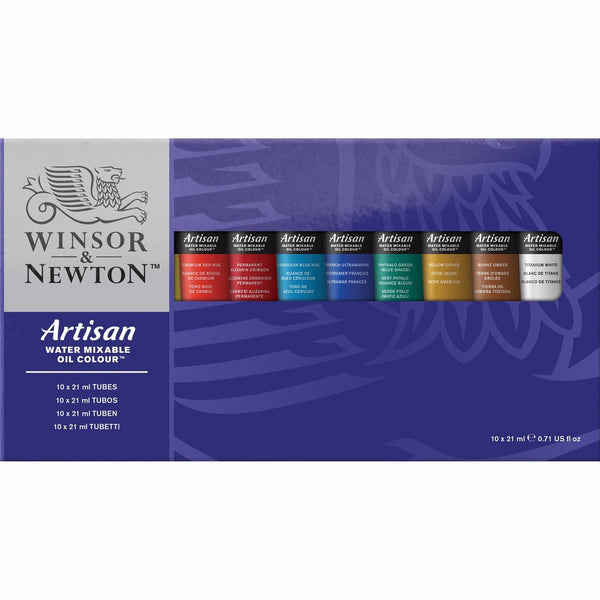 Winsor & Newton Artisan Water Mixable Oil Color 10-Tube Set, 21ml