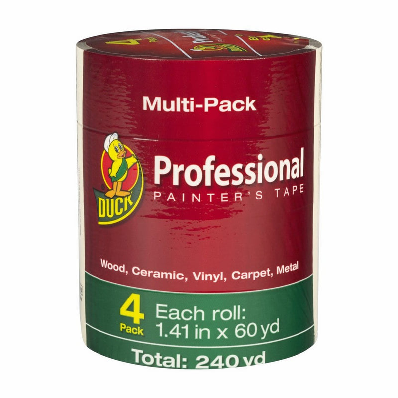 Duck Brand Professional Painter's Tape, 1.41 in. x 60 yd., Beige, 4-Pack (1362492)