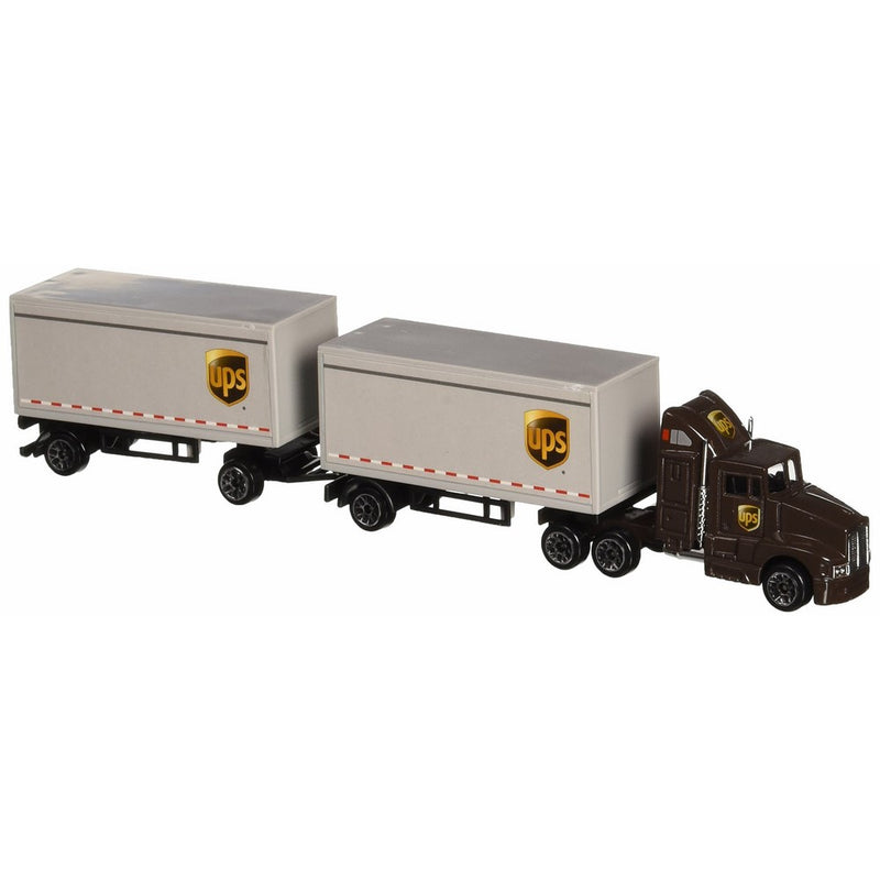 Daron UPS Die Cast Tractor with 2 Trailers