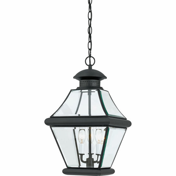 Quoizel RJ1911K 3-Light Rutledge Outdoor Lantern in Mystic Black