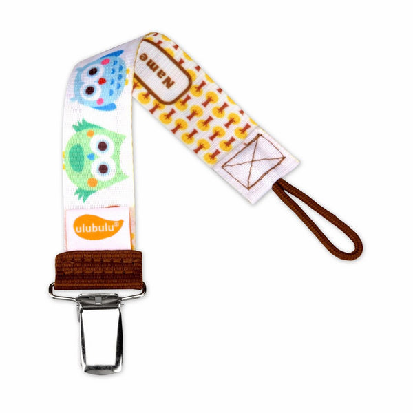 Ulubulu Universal Pacifier Clip, Oliver Owl