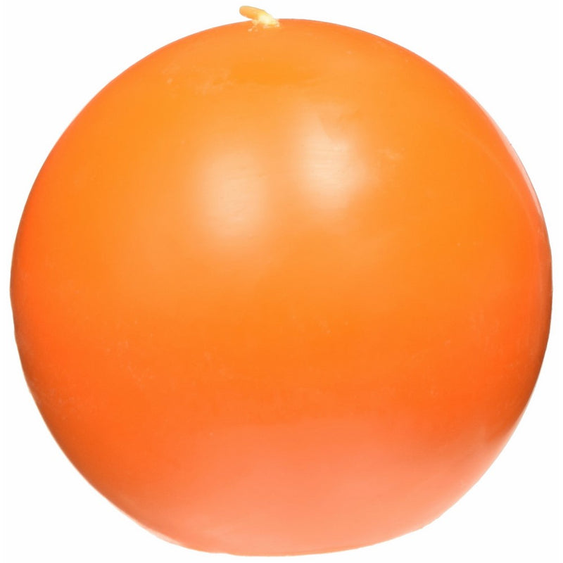 Zest Candle 2-Piece Ball Candles, 4-Inch, Orange