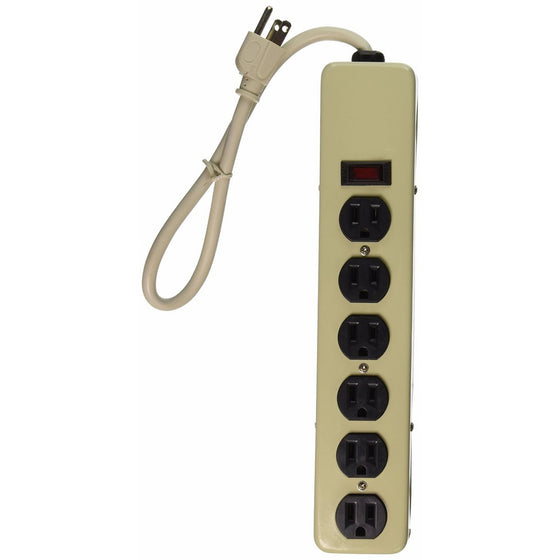 Sunlite 04045-SU ESP6/90/M1.5-FeetCord Surge Protector, Metal