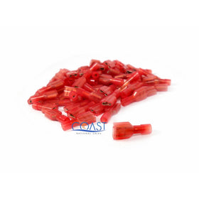 Xscorpion Fd250nfr Red Female Nylon Fully Insulated Q-disconnects 18-22ga