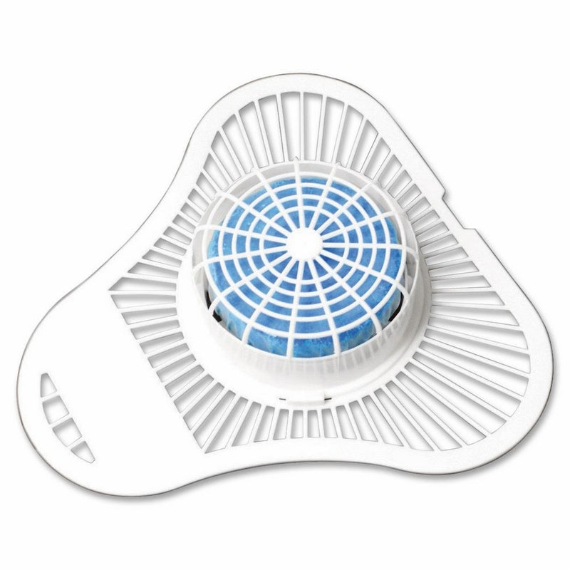 Genuine Joe GJO58335 Apple Fragrance Non-Para Urinal Screen with Block, Blue (Box of 12)