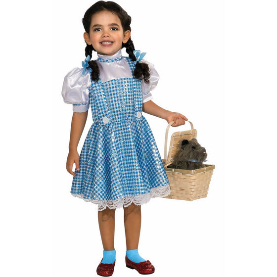 Wizard of Oz Dorothy Sequin Costume, Toddler 1-2 (75th Anniversary Edition)