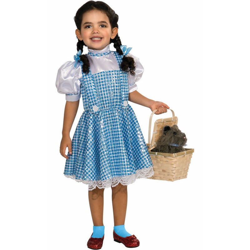 Wizard of Oz Dorothy Sequin Costume, Toddler 1-2 (75th Anniversary Edition)