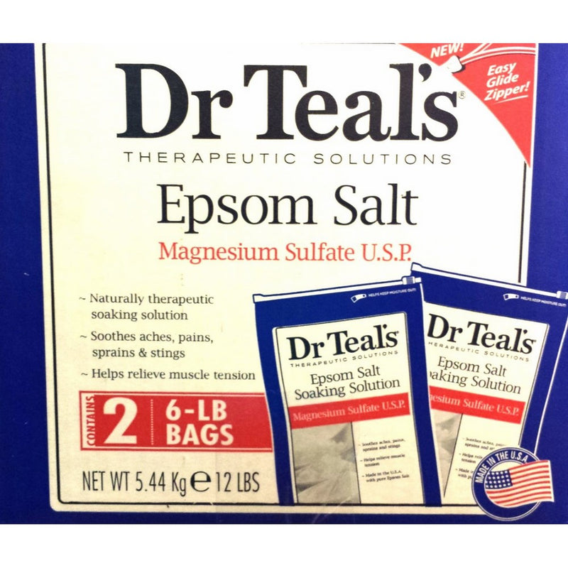 Dr. Teal's Epsom Salt 2 6 Lb Bags