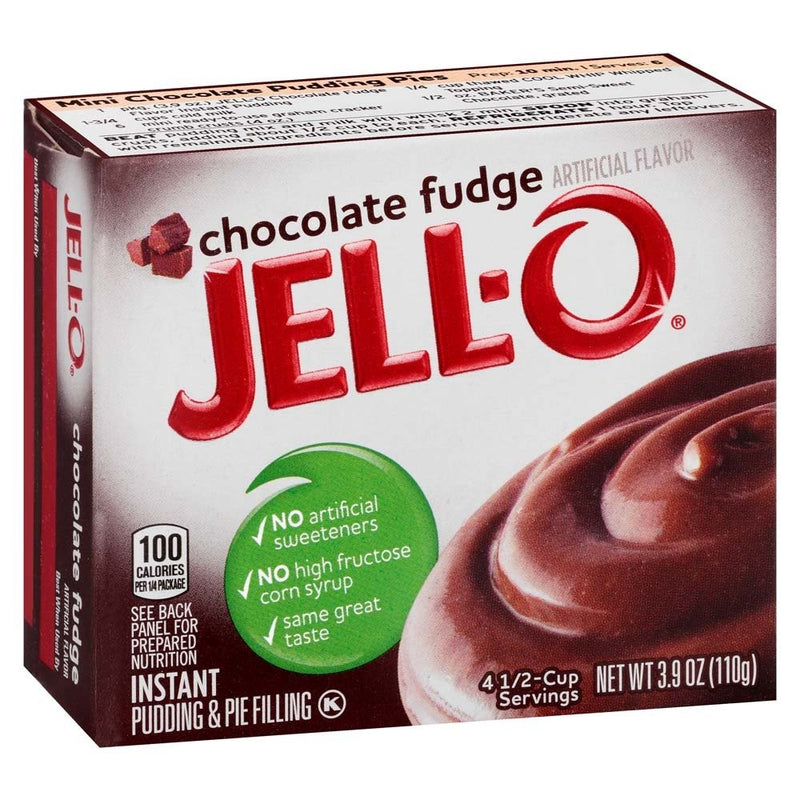 Jell-O Chocolate Fudge Instant Pudding Mix 3.9 Ounce Box (Pack of 6)