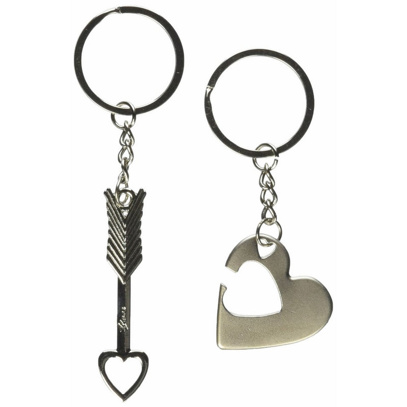 Generic 1 Pair Onlyou Key to My Heart Cute Couple Love Keychain Ring (4211)