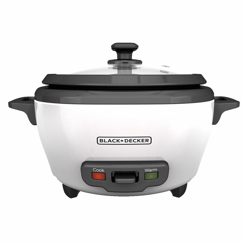 BLACKDECKER RC506 6-Cup Cooked/3-Cup Uncooked Rice Cooker and Food Steamer, White