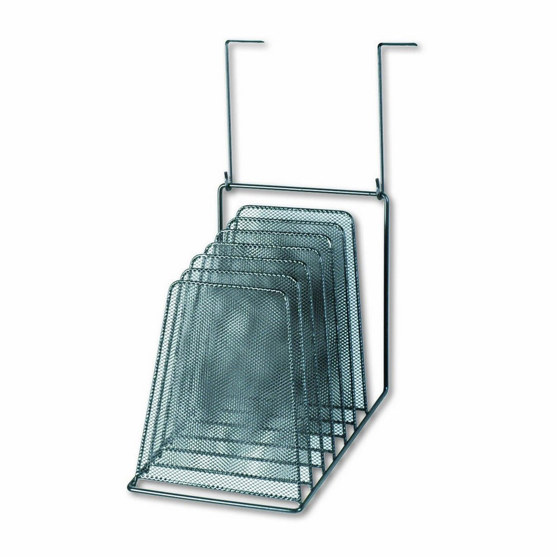 Fellowes Mesh Partition Additions Step File, Six 1 Inch Compartments, Black (75904)