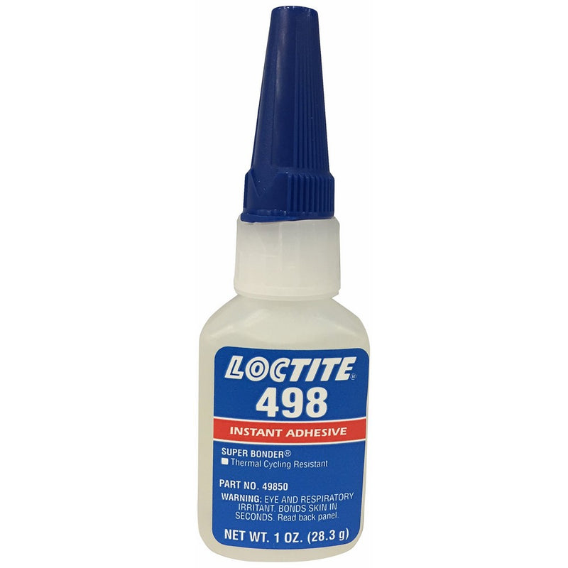 Loctite 498 Super Bonder 442-49850 1oz Instant Adhesive, Thermal Cycling Resistant, Clear Color