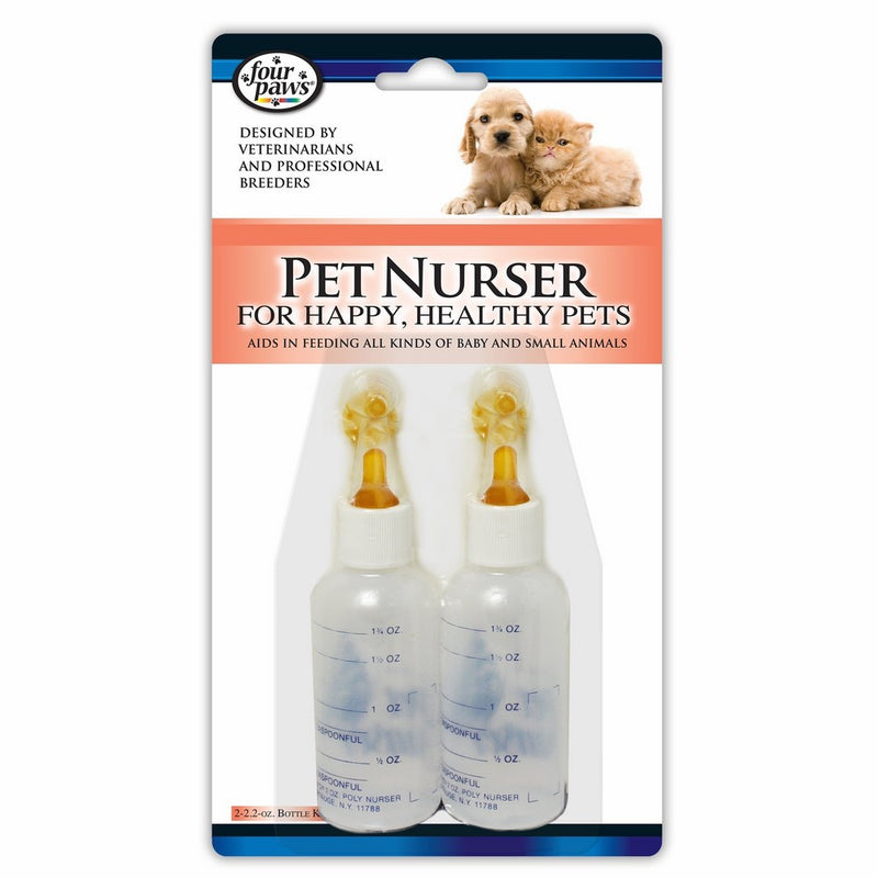 Pet Nurser Bottles Kit, 2.2 oz, 2 Pk