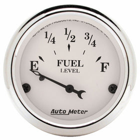 Auto Meter 1604 Old Tyme White Fuel Level Gauge