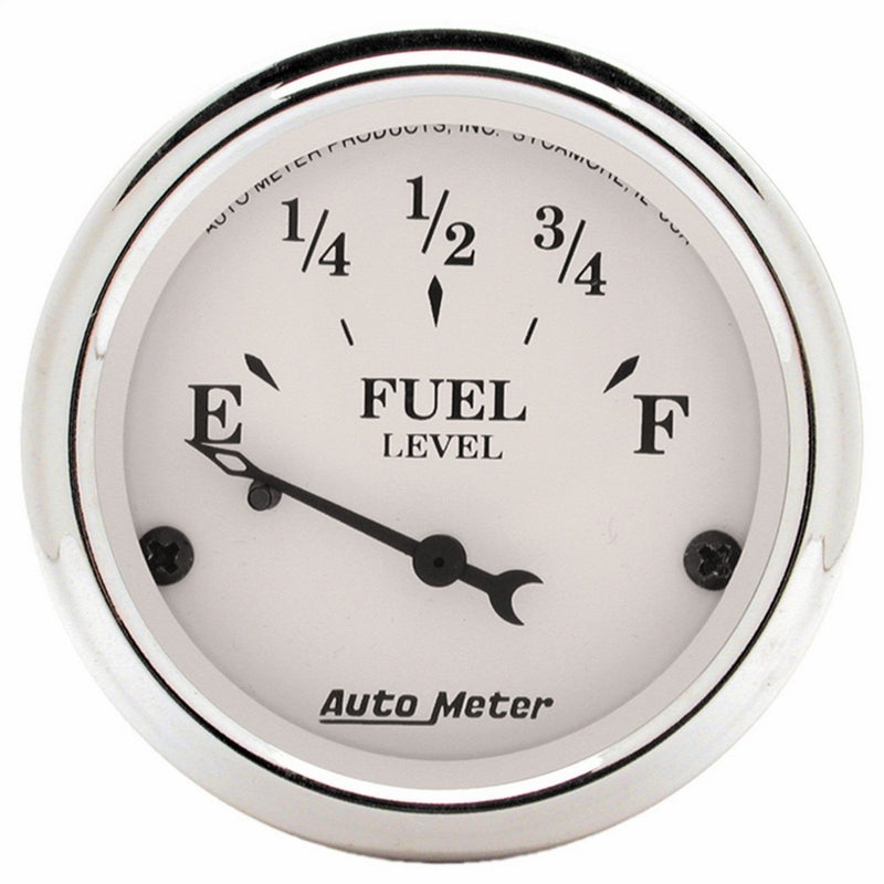 Auto Meter 1604 Old Tyme White Fuel Level Gauge