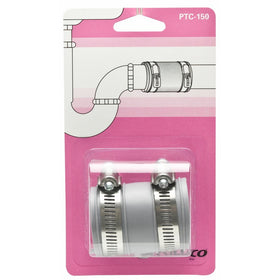 Fernco PTC-150 1-1/2-Inch by 1-1/4-Inch Tubular Drain Pipe Connector