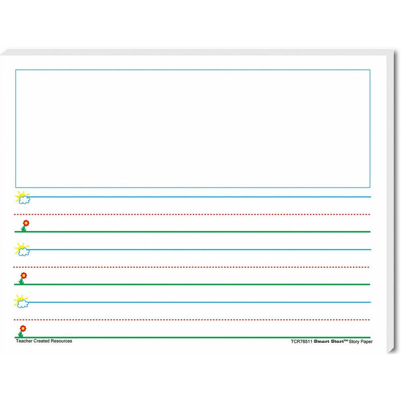 Teacher Created Resources 76511 Smart Start K-1 Story Paper: 100 sheets