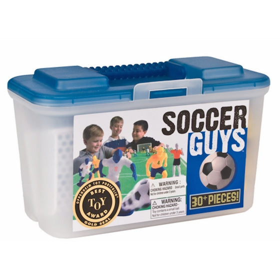 Kaskey Kids Soccer Guys - Inspires Imagination with Open-Ended Play - Includes 2 Full Teams and More - For Ages 3 and Up