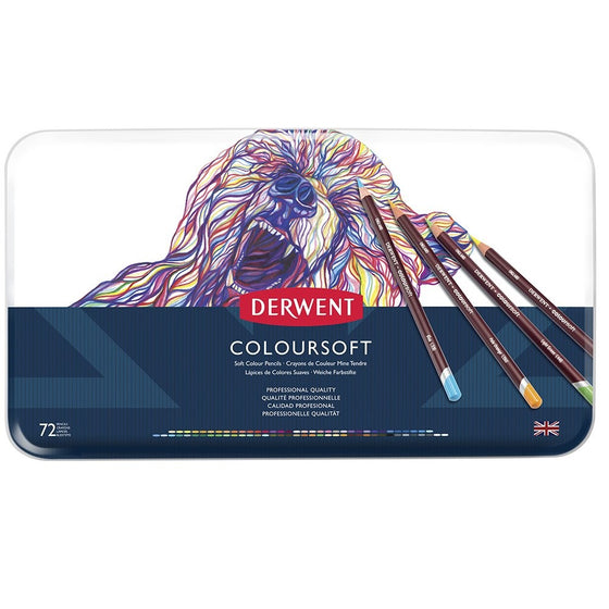 Derwent Colored Pencils, ColourSoft Pencils, Drawing, Art, Metal Tin, 72 Count (0701029)