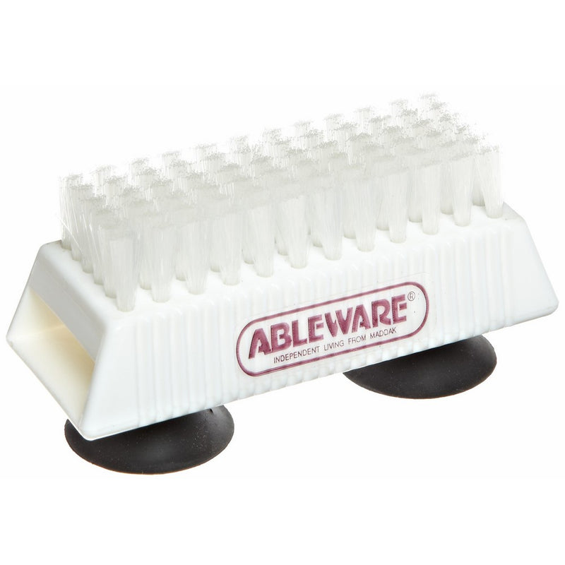 Ableware 753490211 Nail Brush with Suction Cup Base