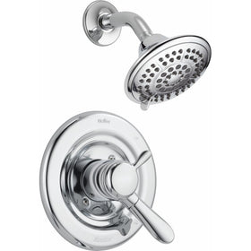 Delta T17238 Lahara 17 Series Dual-Function Shower Trim Kit with 5-Spray Touch Clean Shower Head, Chrome (Valve Not Included)